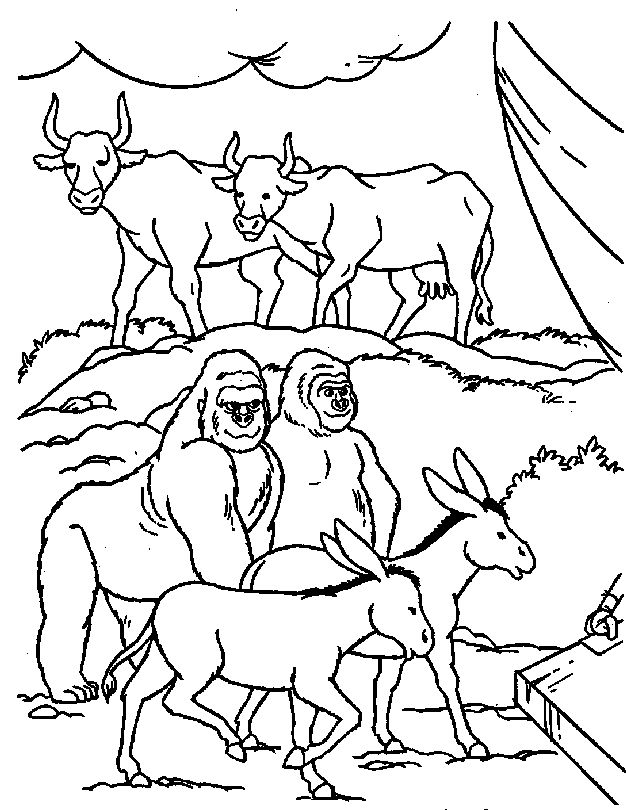 God Made The Animals Coloring Page at Free printable