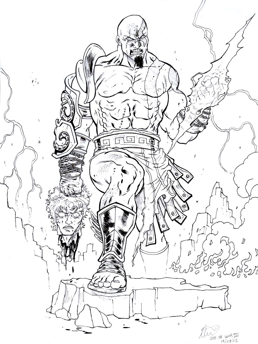 God Of War Coloring Pages At GetColorings Free Printable