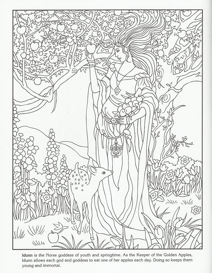 Goddess Coloring Pages at GetColorings.com | Free printable colorings