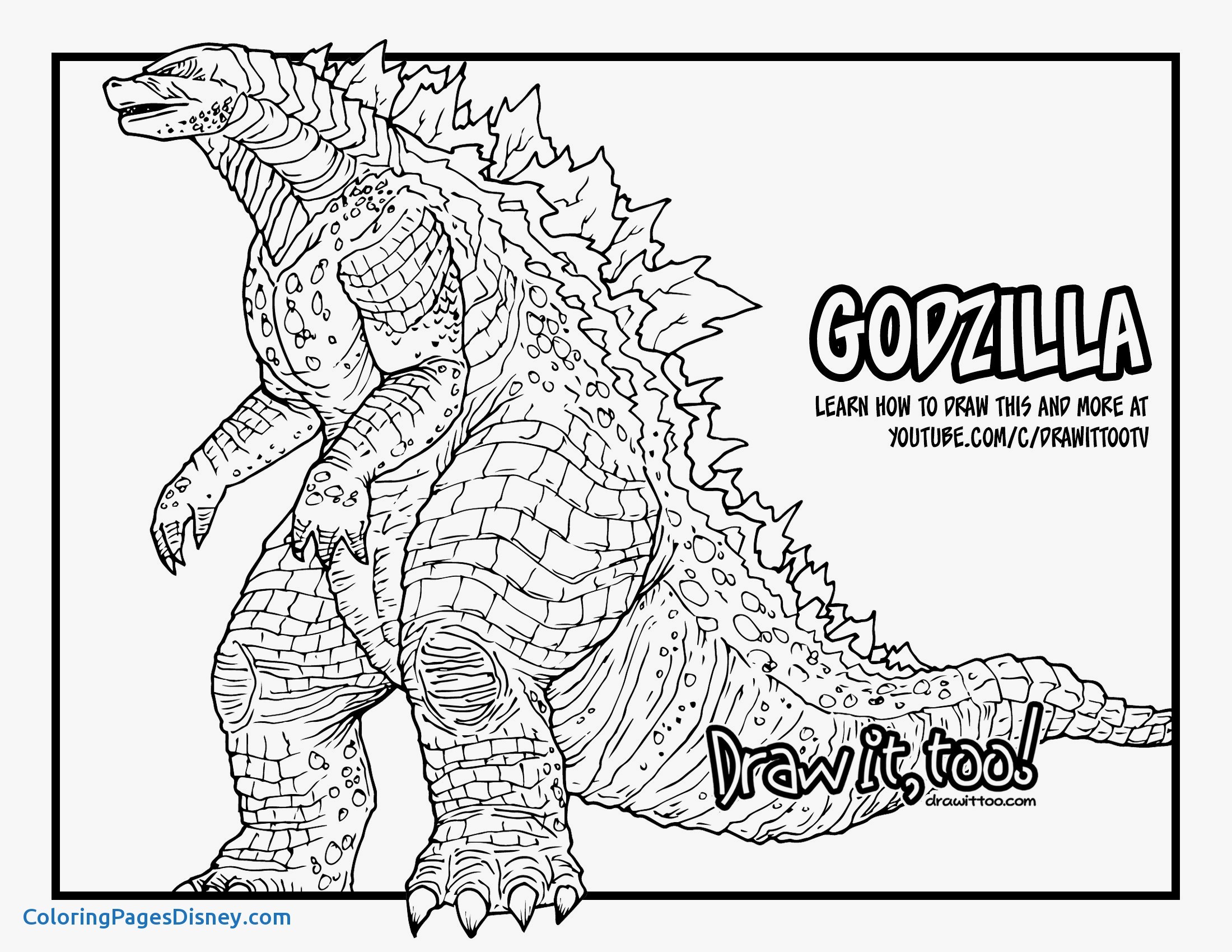Godzilla Coloring Pages At Getcoloringscom Free Printable
