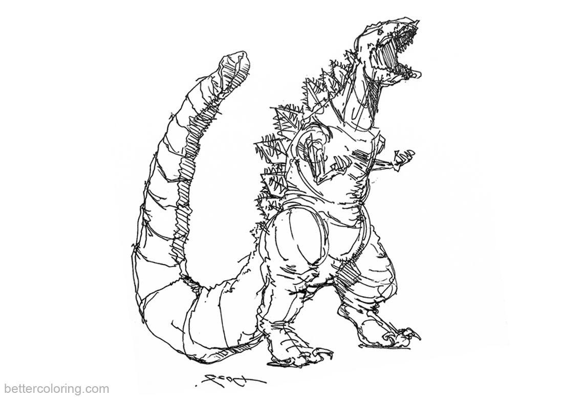 Godzilla Coloring Pages To Print at GetColorings.com ...