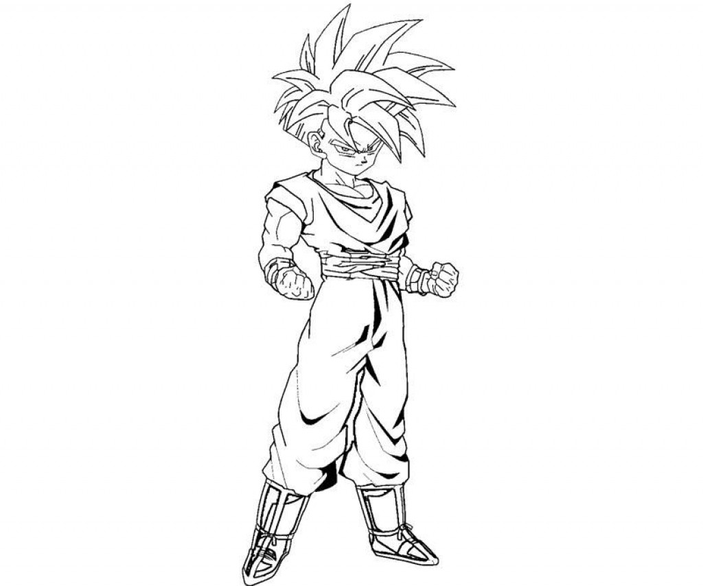 Gohan Coloring Pages At Free Printable Colorings 