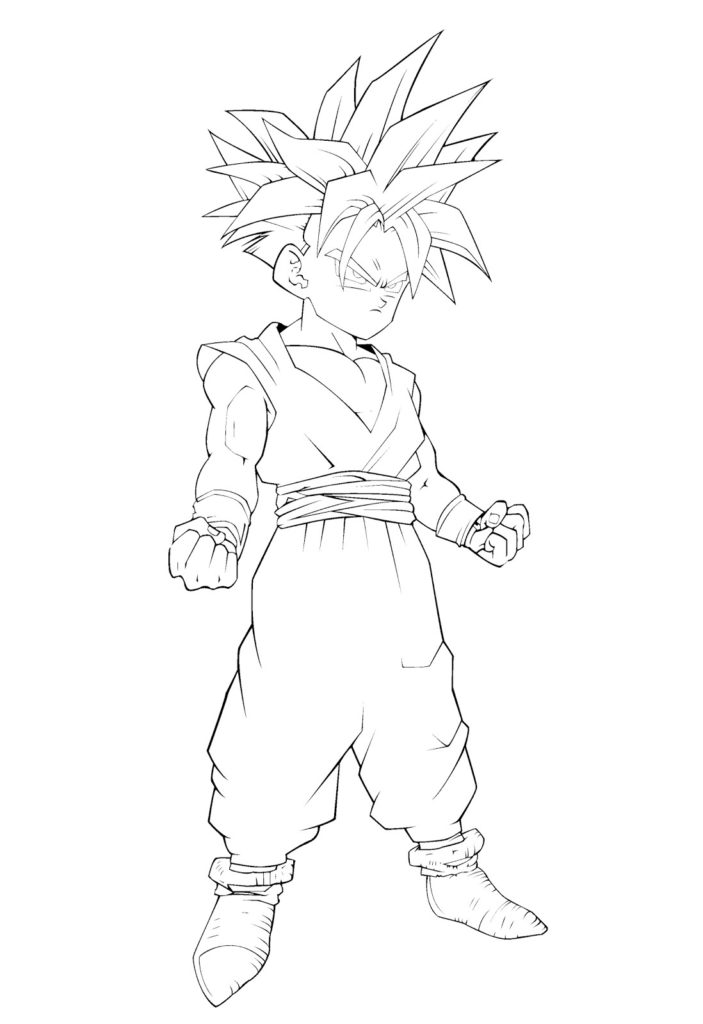 Gohan Coloring Pages at GetColorings.com | Free printable colorings