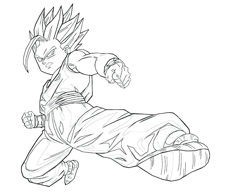 Gohan Coloring Pages. 