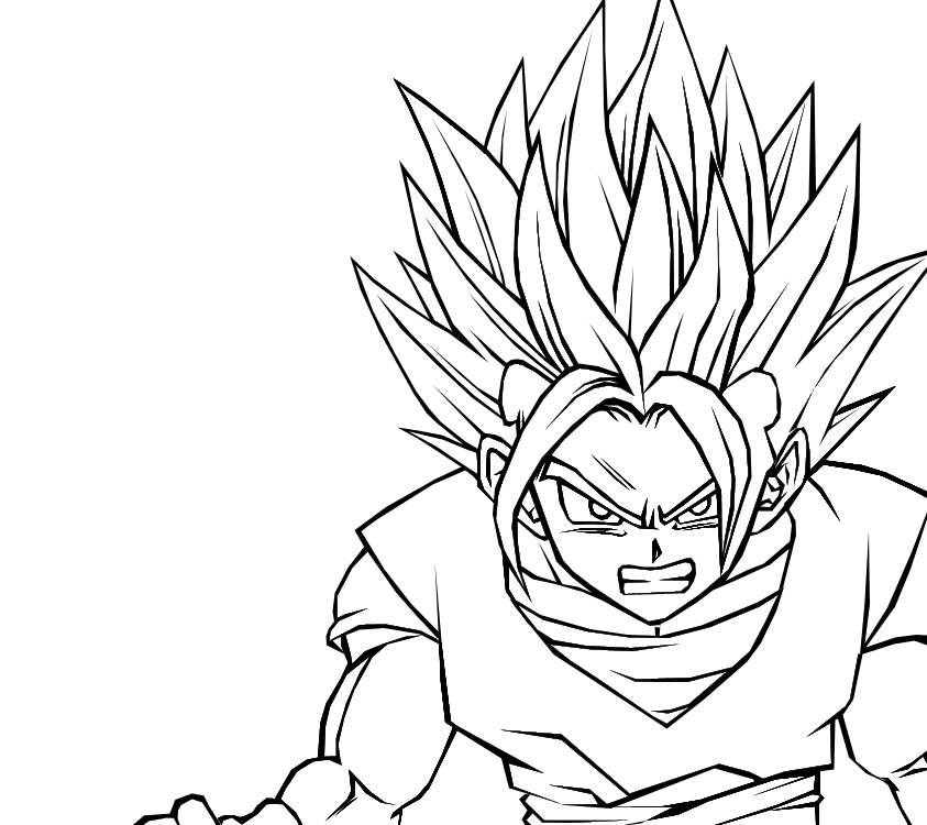 Gohan Super Saiyan 2 Coloring Pages At Free Printable Colorings Pages To 5779