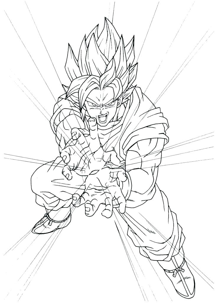 Goku Super Saiyan 3 Coloring Pages At GetColorings Free Printable 