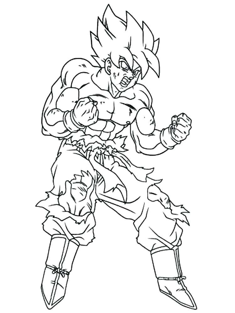 Goku Super Saiyan 3 Coloring Pages At GetColorings Free Printable 