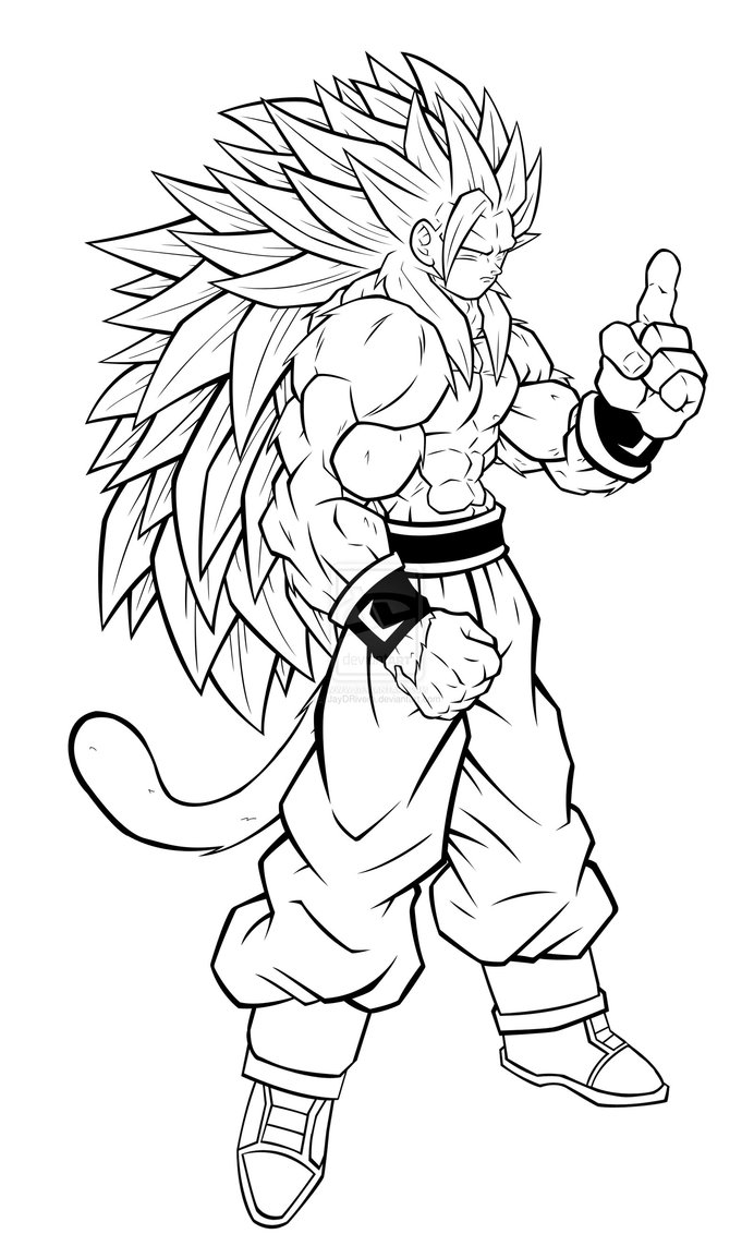 Goku Super Saiyan Coloring Pages at GetColoringscom