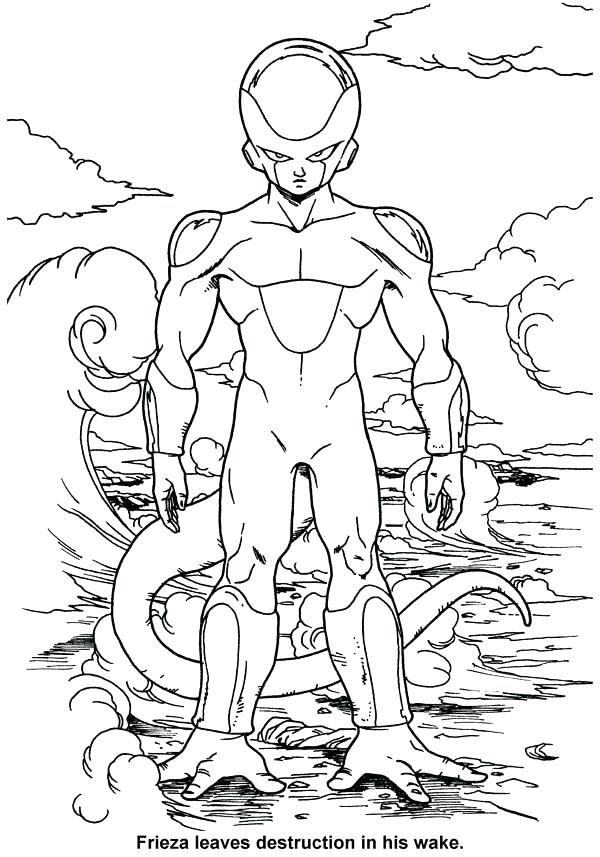Goku Vs Frieza Coloring Pages at GetColorings.com | Free ...