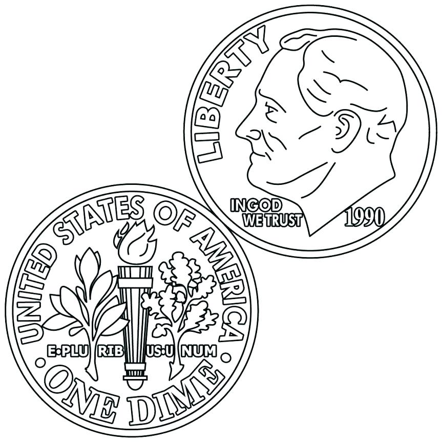 Printable Coins To Color Printable Word Searches