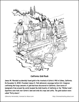 Gold Rush Coloring Pages at GetColorings.com | Free printable colorings