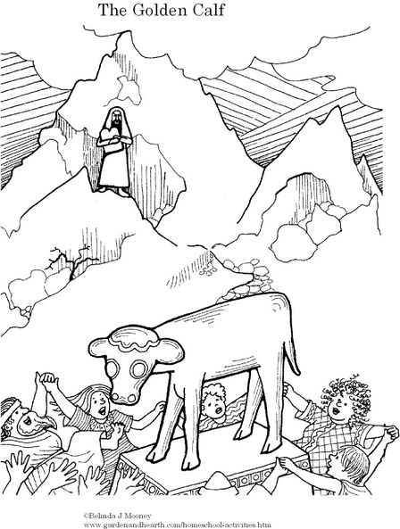 Golden Calf Coloring Page at GetColorings.com | Free printable