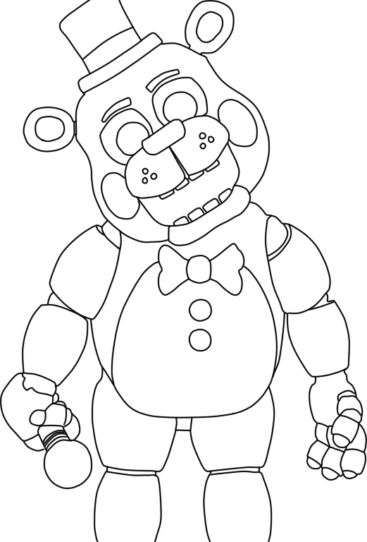 Golden Freddy Coloring Pages At Free Printable Colorings Pages To Print And Color 8471