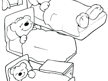 Goldilocks And The Three Bears Coloring Pages Free at GetColorings.com