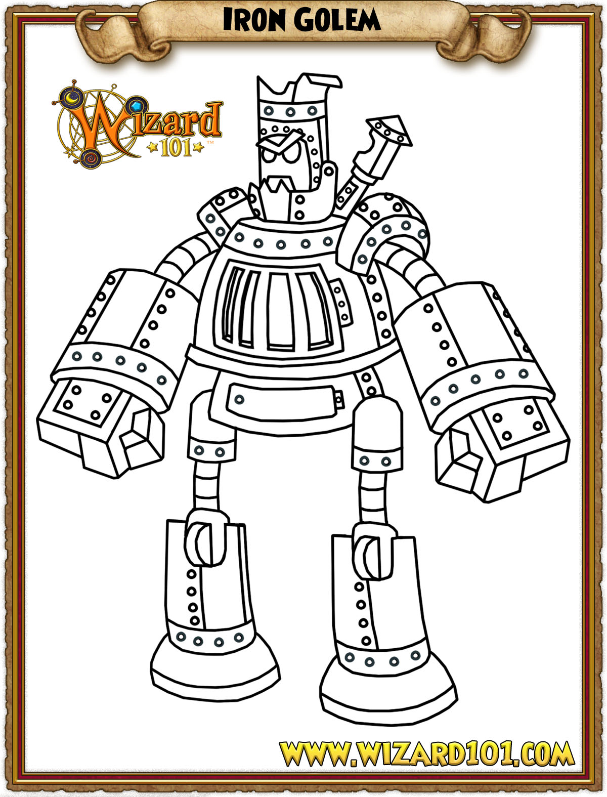Golem Coloring Pages at GetColorings.com | Free printable colorings