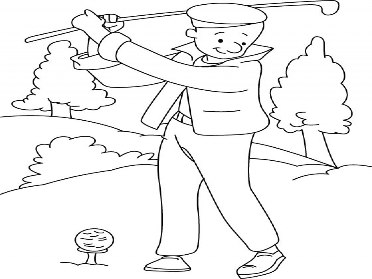 Golf Club Coloring Pages at GetColorings.com | Free printable colorings