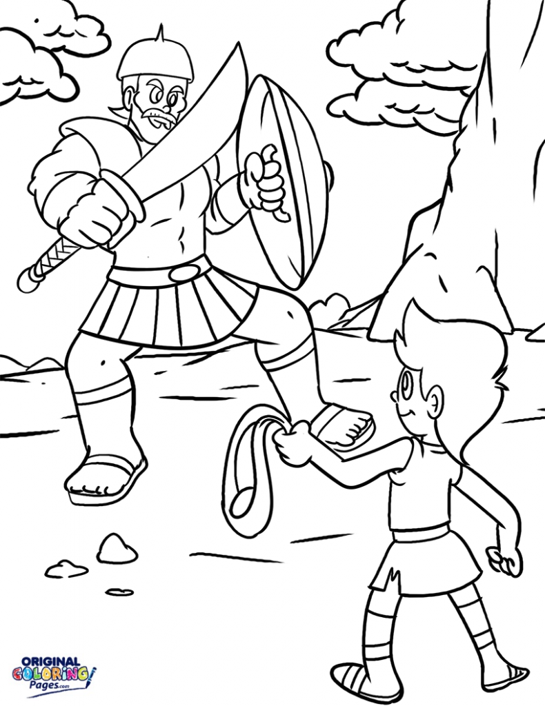 Goliath Coloring Page at GetColorings.com | Free printable colorings