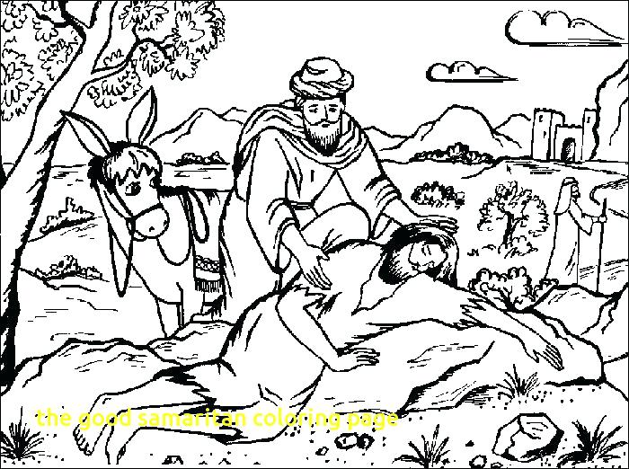 700x522 The Good Samaritan Coloring Page With