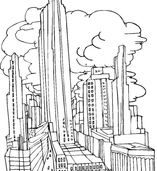 Gotham City Coloring Pages at GetColoringscom Free