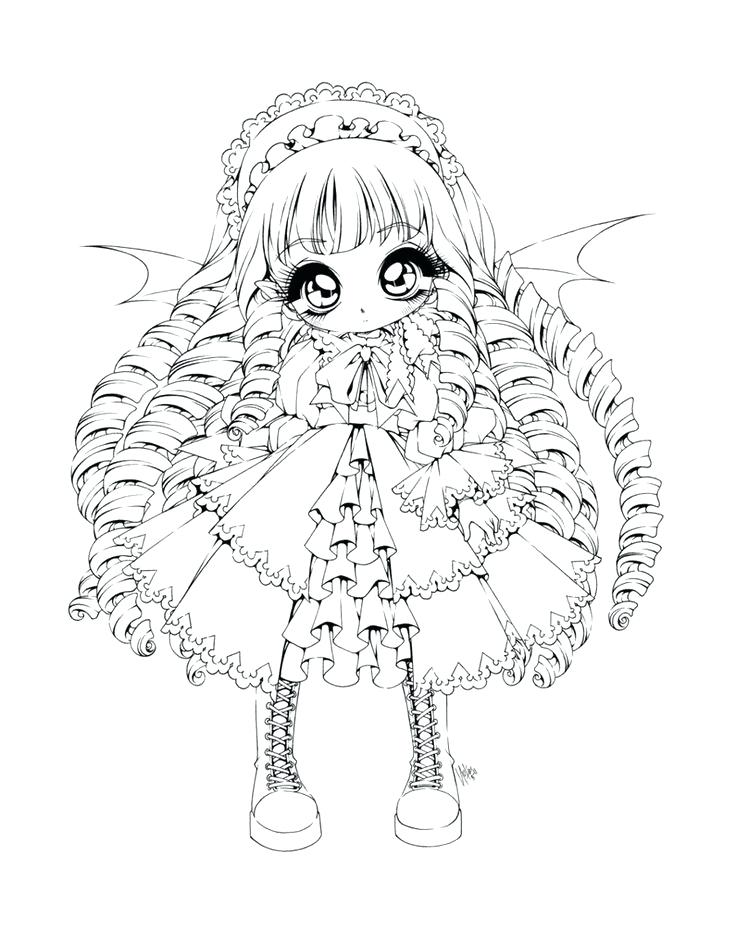 Gothic Anime Coloring Pages at Free printable