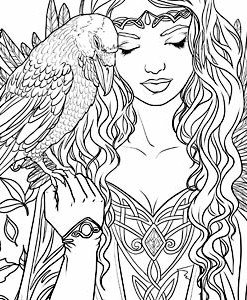 Gothic Coloring Pages For Adults at GetColorings.com | Free printable
