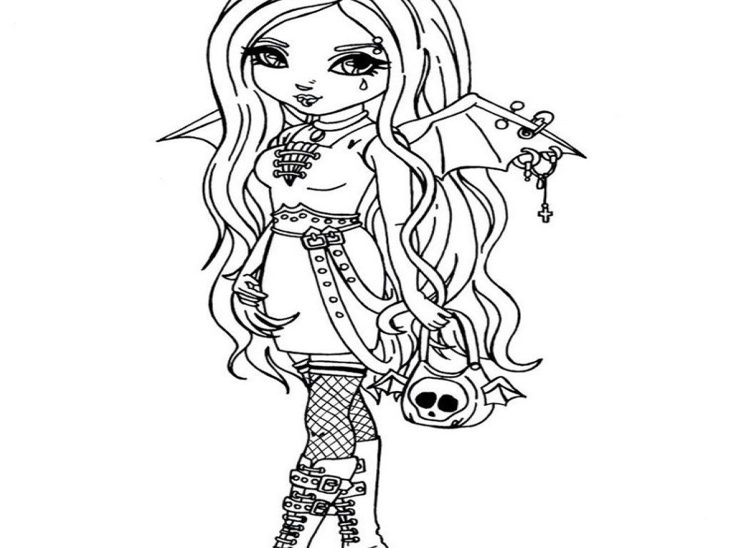 Gothic Coloring Pages Fairy Printable Fairies Getcolorings Print Evil Side ...