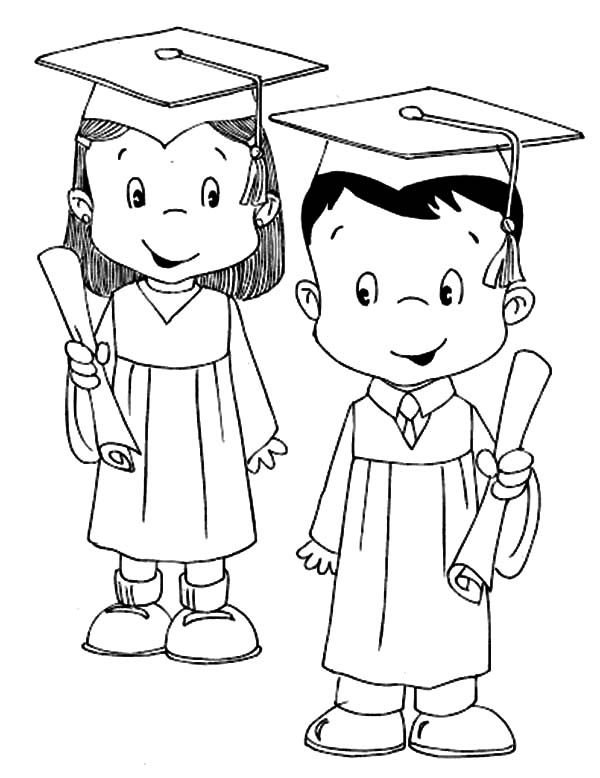 Graduation Coloring Pages Printables At Free