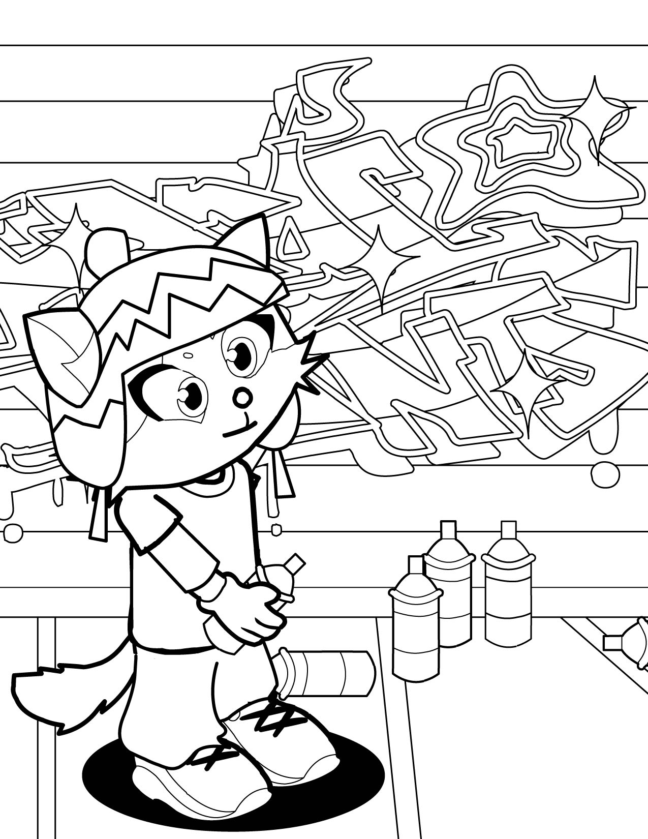 Graffiti Art Coloring Pages at GetColorings.com | Free printable