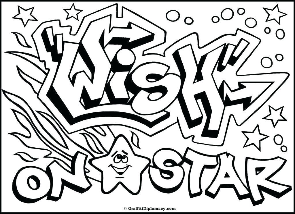 Graffiti Words Coloring Pages at GetColorings.com | Free printable