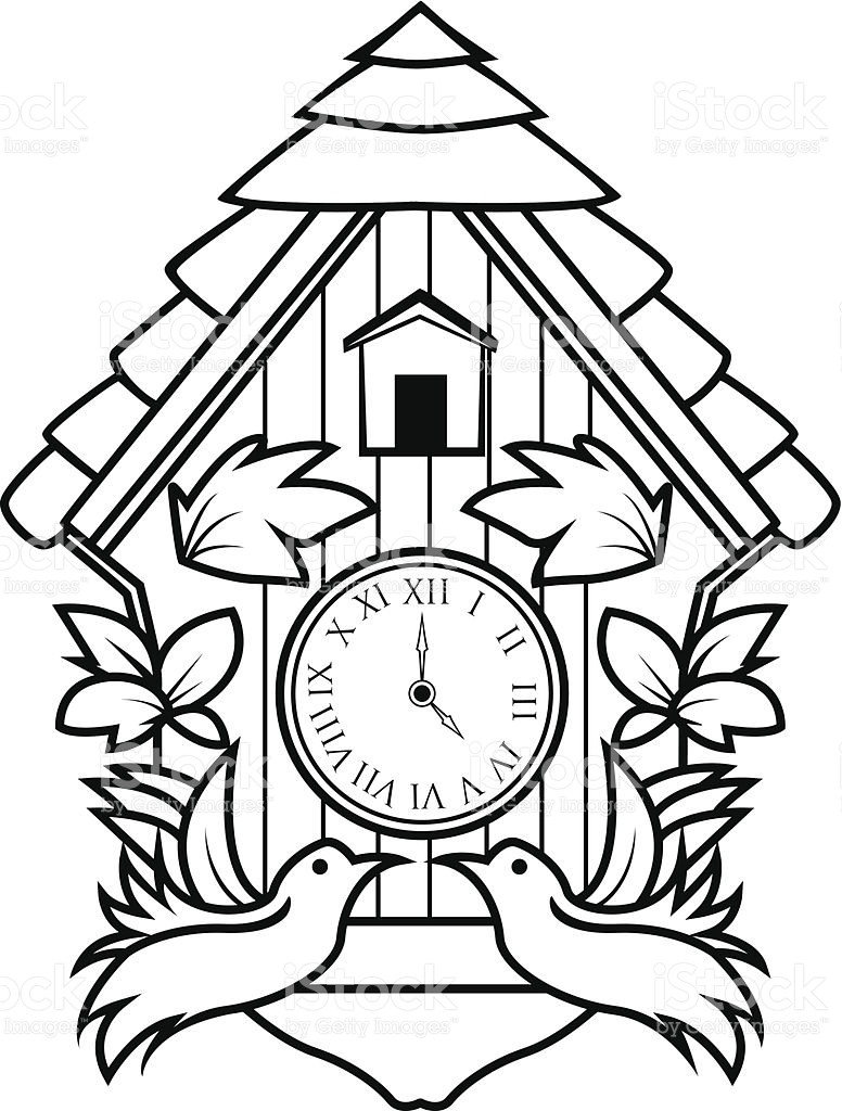 Grandfather Clock Coloring Page At GetColorings Free Printable 