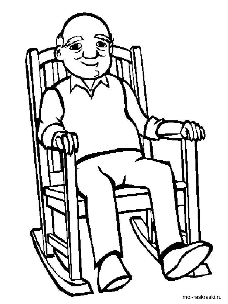 Grandfather Coloring Pages at Free printable