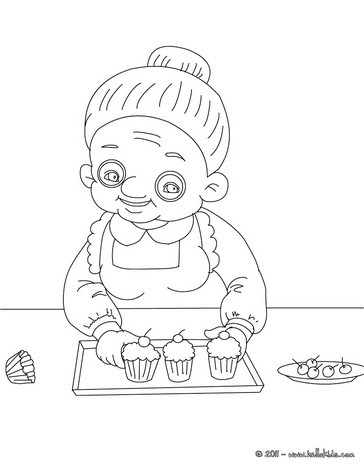 Grandma Coloring Page at GetColorings.com | Free printable colorings