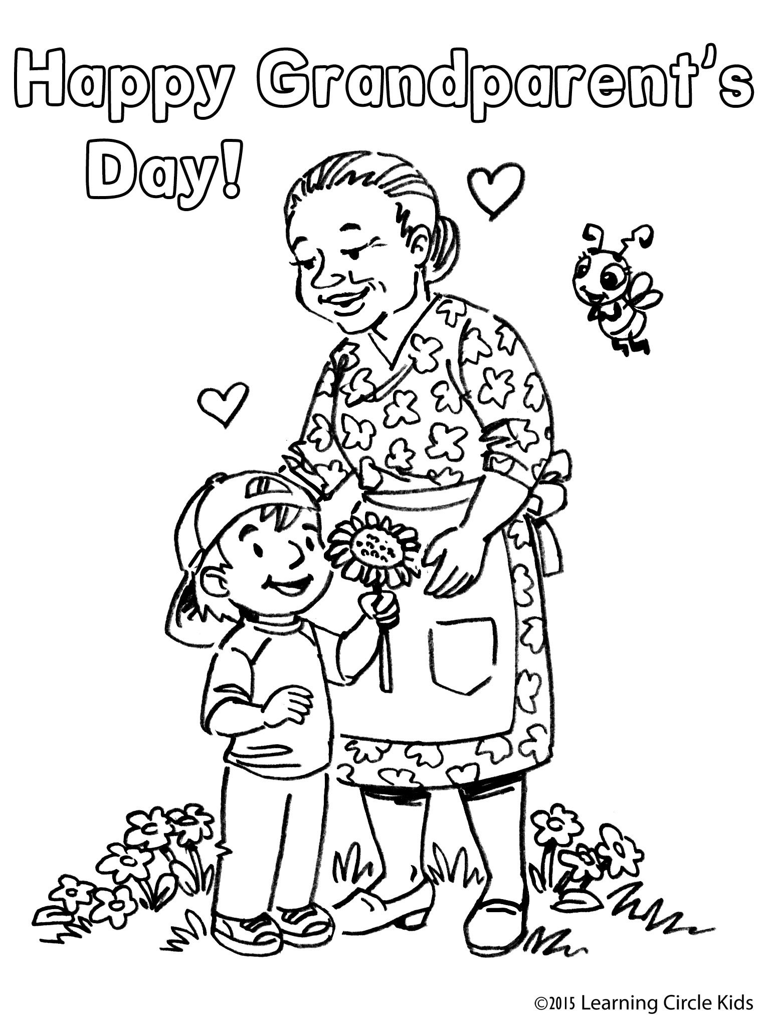 Grandparents Day Printable Coloring Pages at GetColorings.com | Free