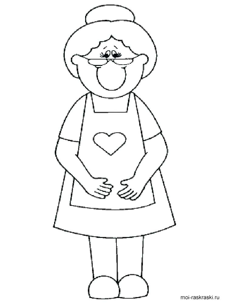 grandma coloring pages template