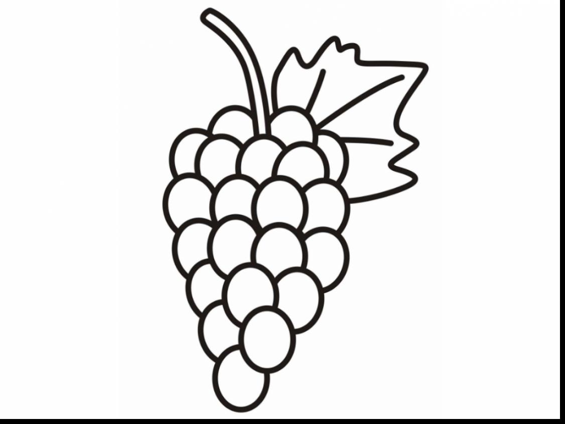Grapes Coloring Page at GetColorings.com | Free printable ...