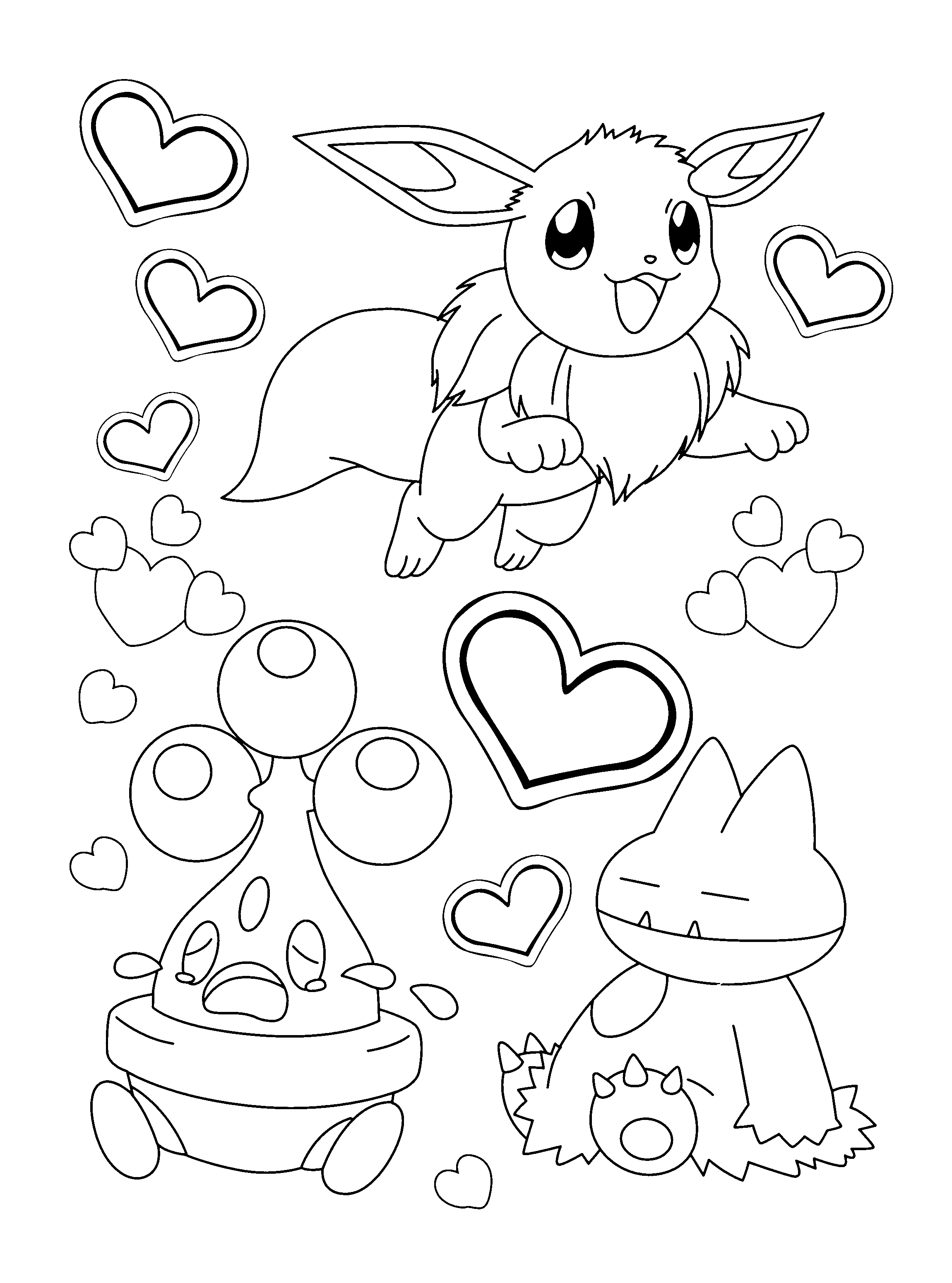 Grass Type Pokemon Coloring Pages At GetColorings Free Printable 
