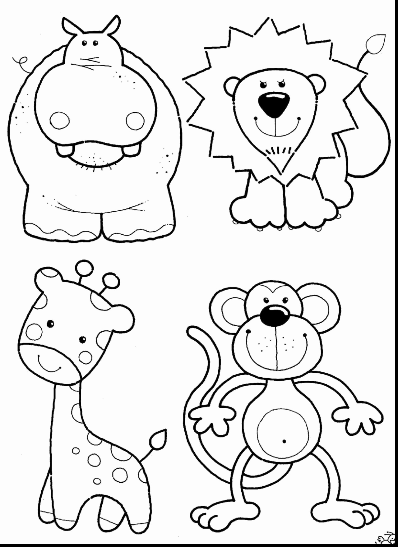 Grassland Animals Coloring Pages at Free printable