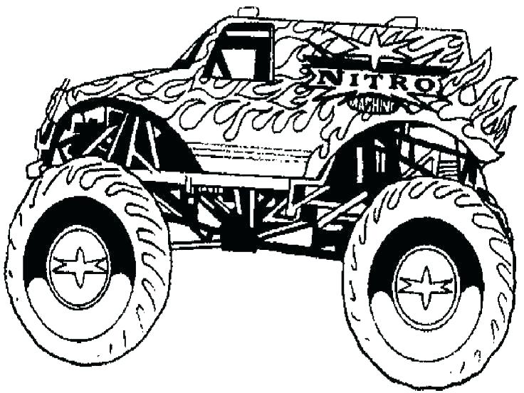 Grave Digger Monster Truck Coloring Pages at GetColorings.com | Free