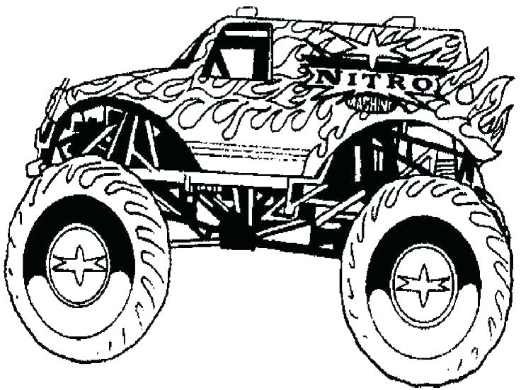 Grave Digger Monster Truck Coloring Pages At GetColorings Free 
