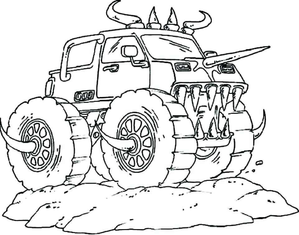 Grave Digger Monster Truck Coloring Pages at GetColorings