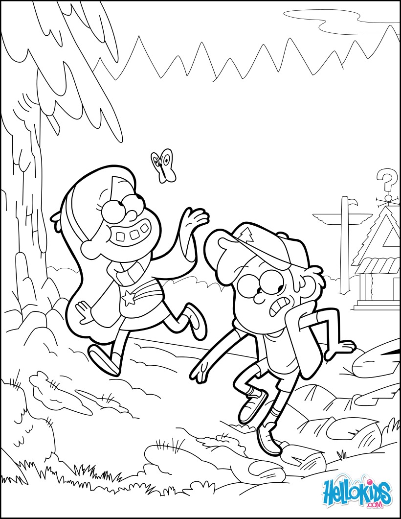 Gravity Falls Coloring Pages To Print at GetColorings.com | Free