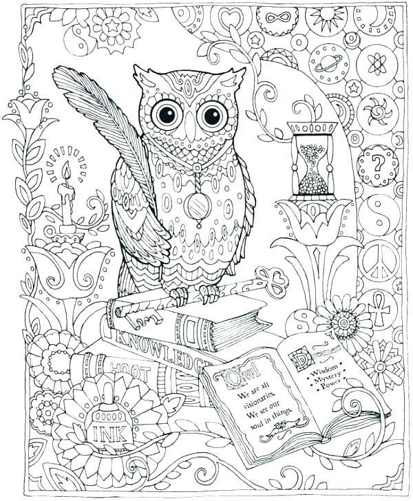 Great Horned Owl Coloring Page at GetColorings.com | Free printable