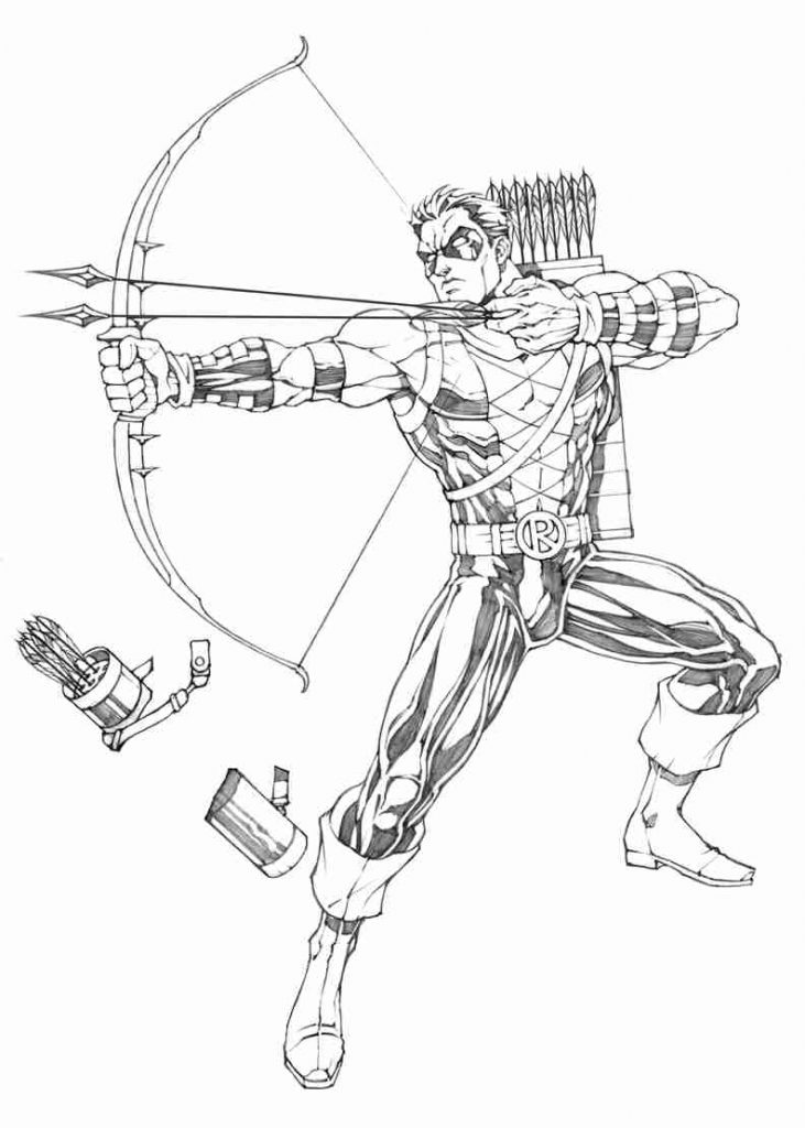 Green Arrow Printable Coloring Pages at GetColoringscom