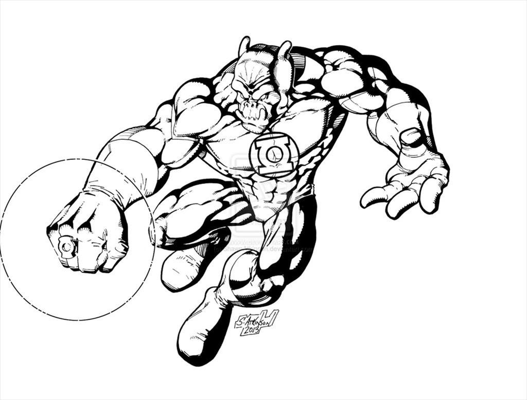 Green Lantern Coloring Pages at GetColorings.com | Free printable