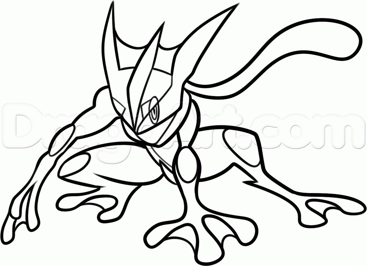Pokemon Coloring Pages Greninja At Getcolorings Com Free Printable