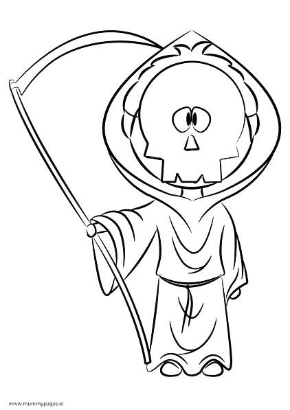 Grim Reaper Coloring Pages at GetColorings.com | Free printable