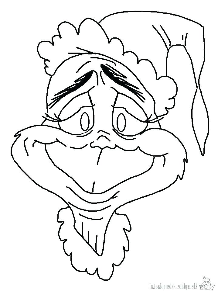 Grinch Face Coloring Pages At Getcolorings.com 