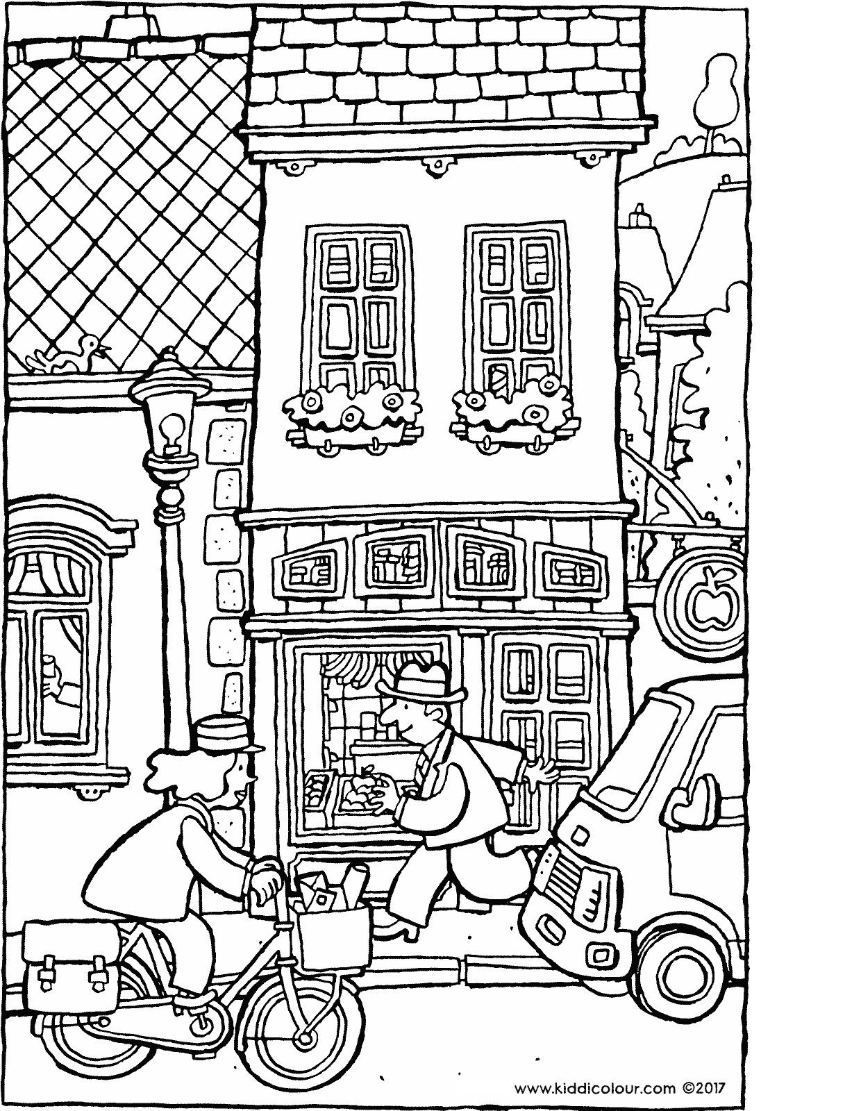 Grocery Store Coloring Page At GetColorings Free Printable