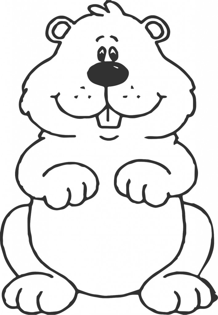 Groundhog Coloring Page At GetColorings Free Printable Colorings