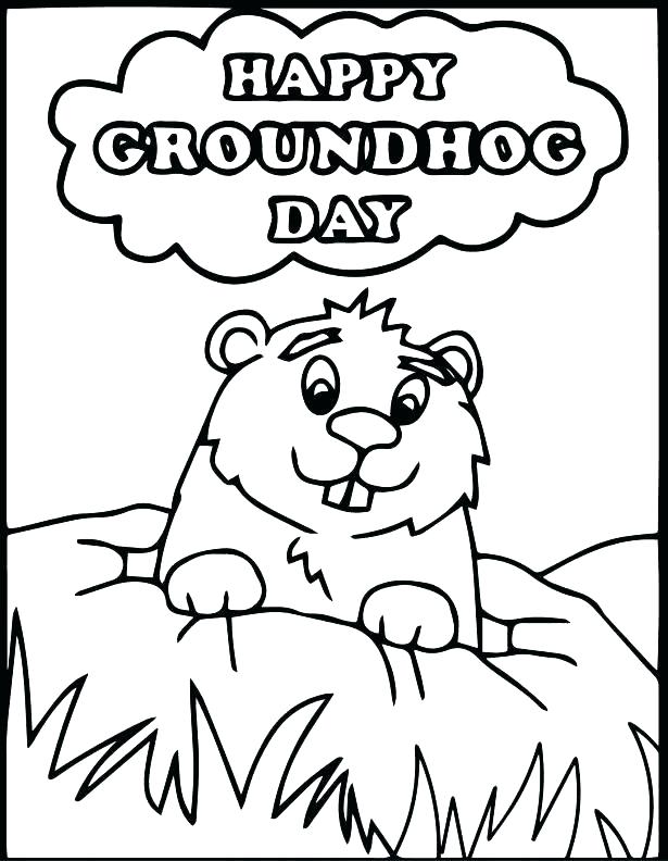 Groundhog Day Coloring Pages For Preschoolers at GetColorings.com